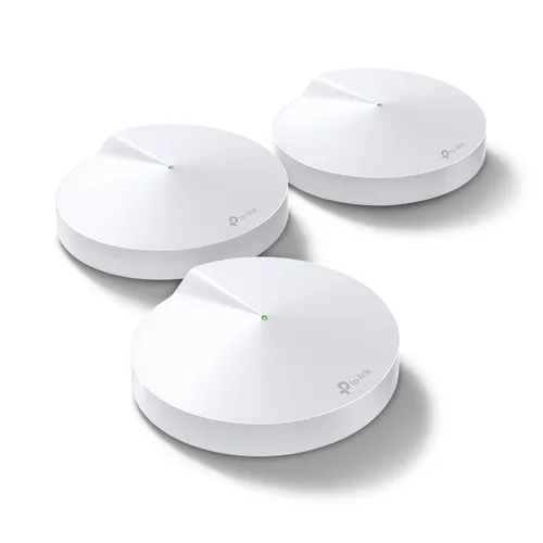 ROUTER | TP-LINK | DECO M5(3-PACK) | AC1300 | WIFI MESH | COBERTURA ESTIMADA 510 METROS CUADRADOS (DEPENDE DE CONDICIONES AMBIENTALES Y EL TRAFICO DE CADA USUARIO | HASTA 100 DISPOSITIVOS