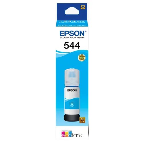 CARTUCHO EPSON MODELO T544 CYAN, TINTA DYE, PARA L1210, L3210, L3250, L3110, L3150, L5190