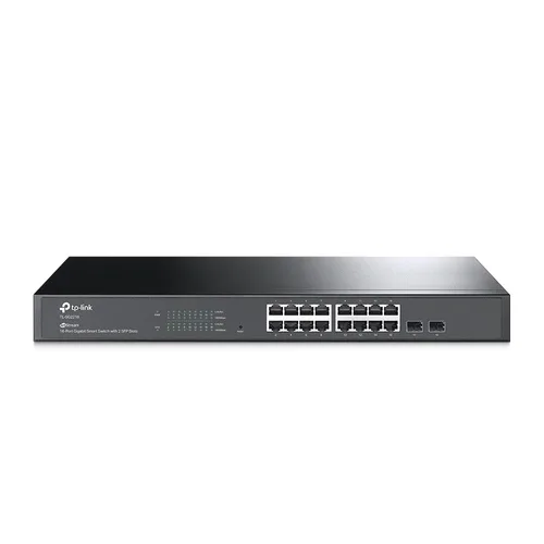 SWITCH TP-LINK TL-SG2218 ADMINISTRABLE GIGABIT DE 16 PUERTOS 2 RANURAS SFP SUSTITUYE A T2600G-18TS