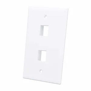 TAPA FACEPLATE,INTELLINET,163293, 2 PERFORACION BLANCO