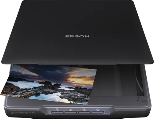 ESCANER EPSON PERFECTION V39II, 4800 X 4800 DPI, 48 BITS, CAMA PLANA, USB, FOTOGRAFICO