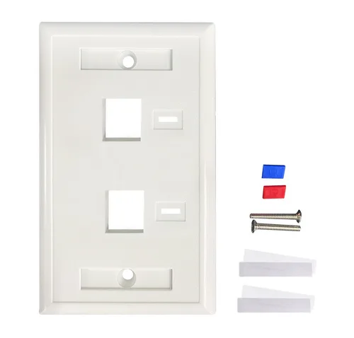 TAPA FACEPLATE , INTELLINET,772396,  BLANCO 2 PERF. ETIQUETA