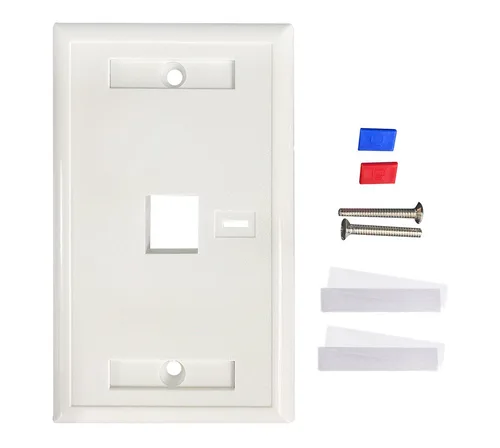 TAPA FACEPLATE , INTELLINET, 772389, BLANCO 1 PERF. ETIQUETA