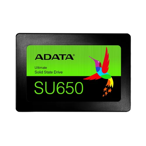 UNIDAD DE ESTADO SOLIDO SSD INTERNO ADATA SU650 256GB 2.5 SATA3 LECT. 520 ESCRIT. 450 MBS 7MM PC LAPTOP MINIPC SIN BRACKET 3DNAND ASU650SS-256GT-R