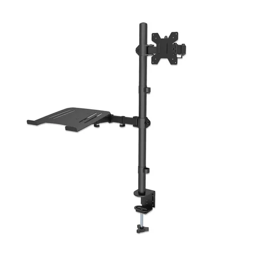 SOPORTE COMBINADO,MANHATTAN,462136, DE ESCRITORIO PARA LAPTOP Y MONITOR DE 13 A 32