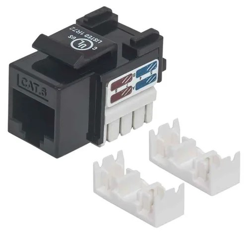 JACK,INTELLINET,210720, CAT 6  DE IMPACTO (KEYSTONE) NEGRO