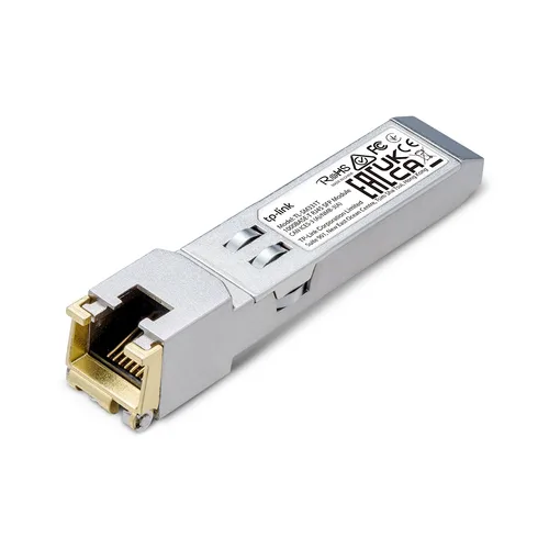 MODULO, MINIGIBIC, TRANSCEIVER, SFP TP.LINK TL-SM331T PLUG AND PLAY CHASIS METALICO TRANSMITE DATOS SIN PROBLEMAS HASTA 100 METROS ENTRE TU INTERFAZ SFP Y EL PUERTO GIGABIT DE COBRE