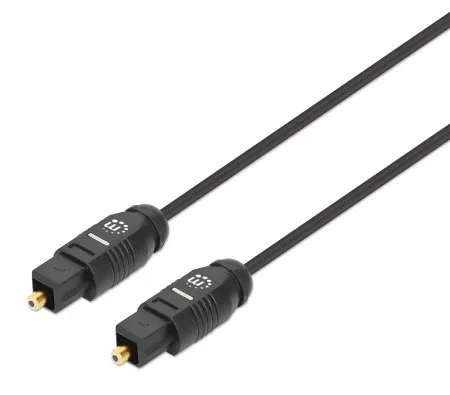 CABLE AUDIO,MANHATTAN,356077, TOSLINK M-M 2.0M NEGRO