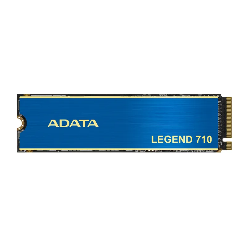 UNIDAD DE ESTADO SOLIDO SSD INTERNO ADATA LEGEND 710 512GB M.2 2280 NVME PCIE GEN 3X4 LECT.2400 ESCRIT.1800 MBS PC LAPTOP MINIPC 3DNAND DISIPADOR ALEG-710-512GCS