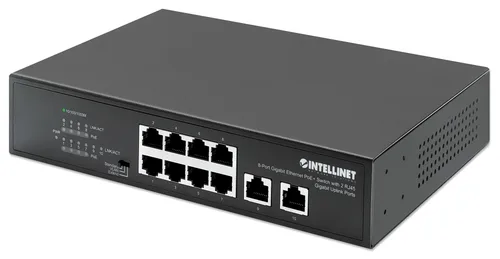 POE SWITCH ,INTELLINET,561402, GB  8 PTOS 32W/PTO, 120W, + 2 RJ45