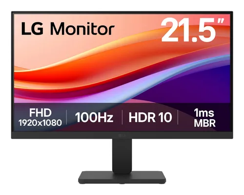 MONITOR PC LG 22U401A-B FHD 21.5,PANEL VA,1920X1080,100HZ,TR 5MS,ASP 16:9,BRILLO 250CD/M2,CONTR 3000:1,D-SUB,HDMI,DYNAMIC ACTION SYNC,BLACK STABILIZER,FLICKER SAFE,READER MODE,VESA 100X100.