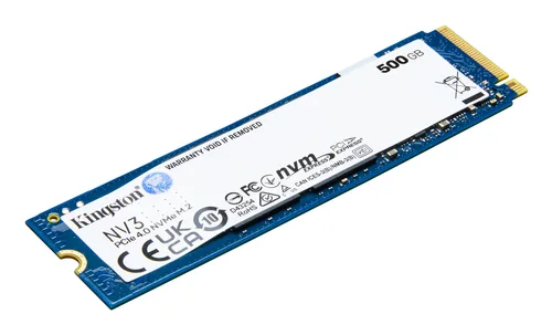 UNIDAD DE ESTADO SOLIDO KINGSTON INTERNO SNV3S NV3 500GB M.2 2280 NVME PCIE GEN 4X4 LECT.5000/ESCRIT.3000 MB/S PC/LAPTOP/MINI PC SNV3S/500G