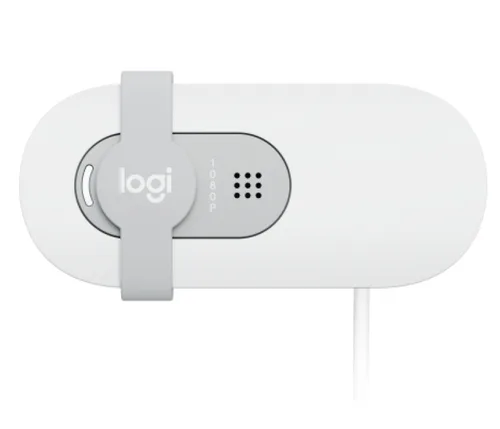 WEBCAM LOGITECH BRIO 100 FULL HD 1080P 30FPS 2MP MICRÓFONO USB-A BLANCO CRUDO