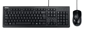 ASUS U2000 KEYBOARD+MOUSE/BK/SP U2000, Teclado Y Mouse Alambrico Usb, Cable 1.5M, 105