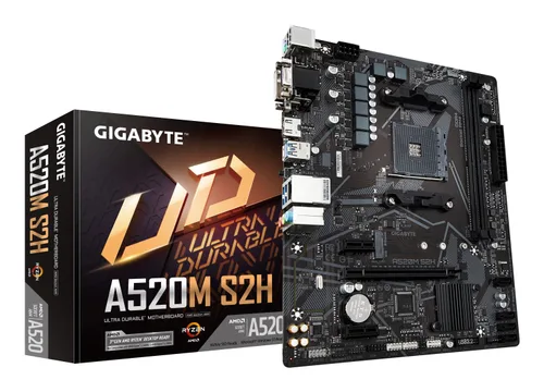 Tarjeta Madre Socket AM4 GIGABYTE A520 AMD S-AM4 3A Gen