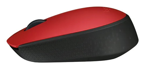 MOUSE LOGITECH M170 OPTICO INALAMBRICO RECEPTOR USB 1000DPI ROJO