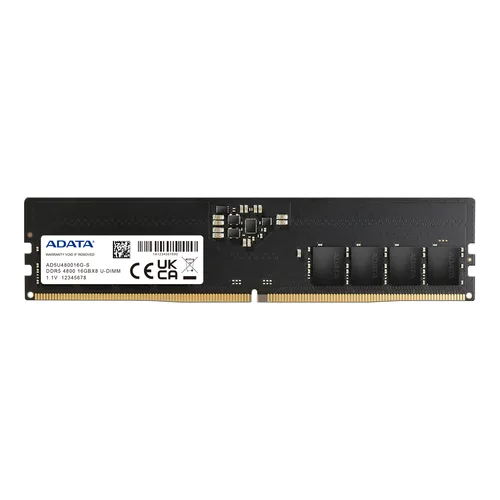 MEMORIA ADATA UDIMM DDR5 16GB PC5-38400 4800MHZ CL40 288PIN 1.1V PC AD5U480016G-S