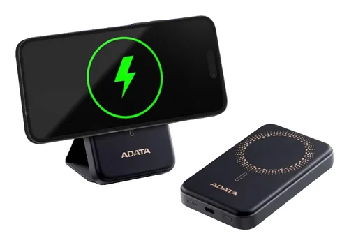 BATERIA DE RESPALDO ADATA POWER BANK MAGNÉTICO R050 5000 MAH USB -C CARGA INALÁMBRICA COLOR NEGRO (PR050-11BK)