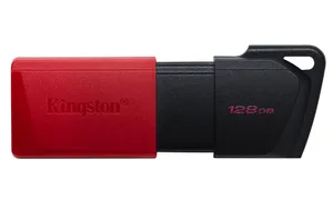 MEMORIA FLASH USB KINGSTON DATA TRAVELER EXODIA M 128GB GEN 1 3.2 C/TAPA MVIL NEGRO ROJO DTXM/128GB