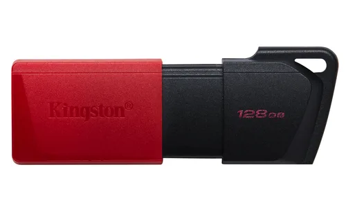 MEMORIA FLASH USB KINGSTON DATA TRAVELER EXODIA M 128GB GEN 1 3.2 C/TAPA MVIL NEGRO ROJO DTXM/128GB