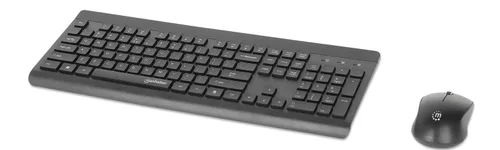 TECLADOS/MANHATTAN/180771/KIT DE TECLADO Y MOUSE ÓPTICO INALÁMBRICOS MWK7350