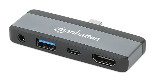 DOCKING/MANHATTAN/190404/DOCKING STATION USB-C 4 EN 1 ADAPTADOR PORTÁTIL
