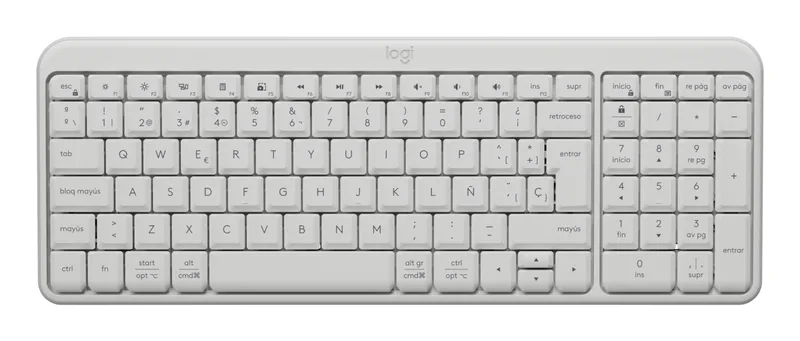 TECLADO LOGITECH K250 COMPACTO BLUETOOTH (ESPAÑOL) BLANCO
