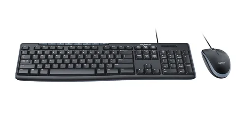 TECLADO Y MOUSE LOGITECH MK200 MULTIMEDIA ALAMBRICO USB (ESPAÑOL) NEGRO