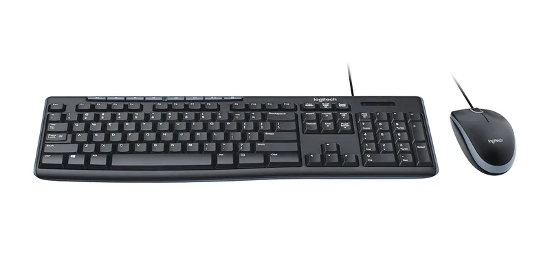 TECLADO Y MOUSE LOGITECH MK200 MULTIMEDIA ALAMBRICO USB (ESPAÑOL) NEGRO
