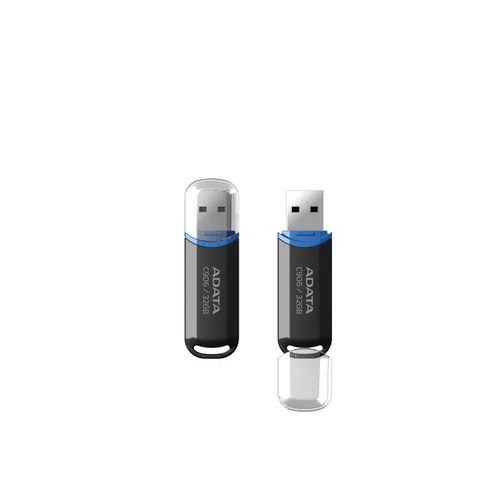 MEMORIA ADATA 32GB USB 2.0 C906 NEGRO (AC906-32G-RBK)