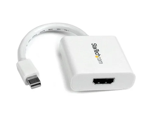 ADAPTADOR DE VIDEO MINI DISPLAYPORT A HDMI - CABLE CONVERTIDOR - HEMBRA HDMI - MACHO MINI DP - 1920X1200 - PASIVO - BLANCO - STARTECH.COM MOD. MDP2HDW