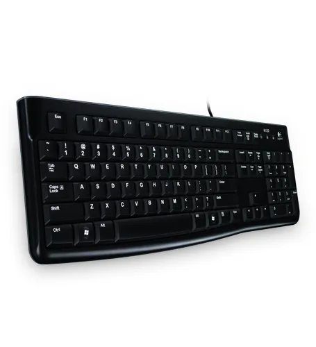 TECLADO LOGITECH K120 ALAMBRICO USB RESISTENTE A DERRAMES (ESPAÑOL) NEGRO
