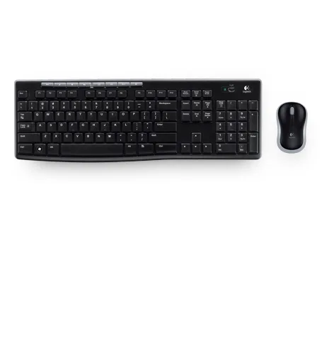 TECLADO Y MOUSE LOGITECH MK270 INALAMBRICO RECEPTOR USB (ESPAÑOL) NEGRO