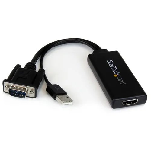 ADAPTADOR VGA A HDMI CON AUDIO Y ALIMENTACIN USB CONVERTIDOR VGA A HDMI PORTTIL 1080 P - STARTECH.COM MOD. VGA2HDU