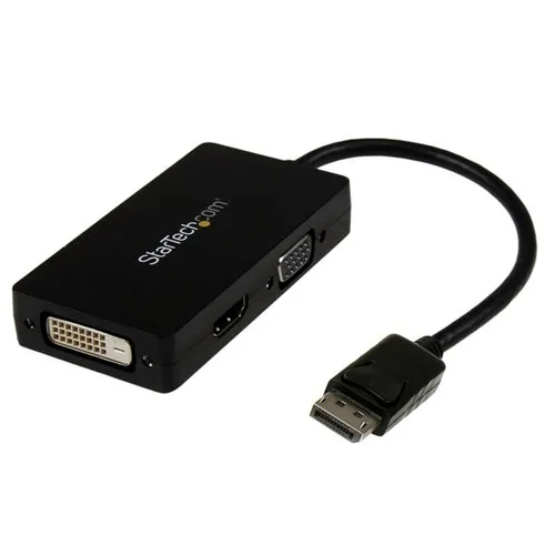 ADAPTADOR DE VIDEO DISPLAYPORT A VGA DVI O HDMI - CONVERTIDOR A/V 3 EN 1 PARA VIAJES - 1080P - 1920X1200 - STARTECH.COM MOD. DP2VGDVHD