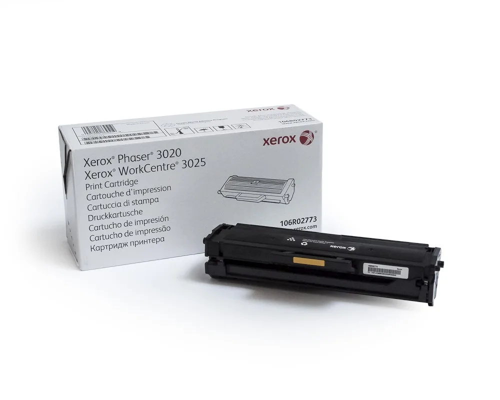 TONER XEROX 106R02773, NEGRO, CAPACIDAD ESTANDAR, 1,5000 PAGINAS, PARA PHASER 3020/WORKCENTRE 3025