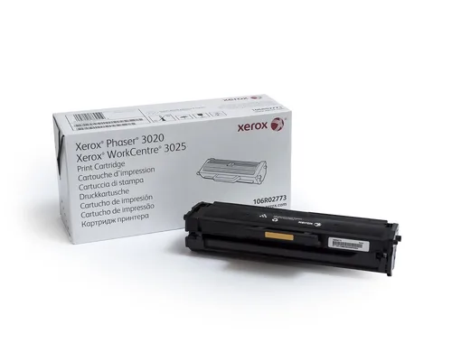 TONER XEROX 106R02773, NEGRO, CAPACIDAD ESTANDAR, 1,5000 PAGINAS, PARA PHASER 3020/WORKCENTRE 3025