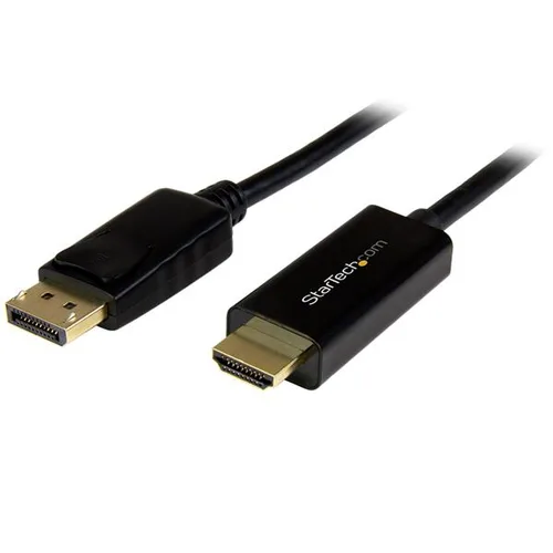 CABLE ADAPTADOR DE 1M DISPLAYPORT A HDMI - COLOR NEGRO - ULTRA HD 4K - STARTECH.COM MOD. DP2HDMM1MB