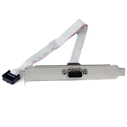 ADAPTADOR DE 40CM HEADER CABEZAL BRACKET SERIAL DB9 RS232 A IDC 10 PINES PARA TARJETA MADRE - STARTECH.COM MOD. PLATE9M16