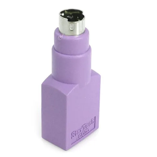 ADAPTADOR PARA TECLADO O MOUSE USB A CONECTOR PS/2 PS2 MINIDIN - 1X HEMBRA USB - 1X MACHO MINI-DIN - PRPURA - STARTECH.COM MOD. GC46FMKEY