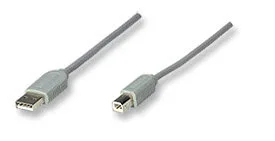 CABLE USB,MANHATTAN,317863, A-B 3.0M, GRIS